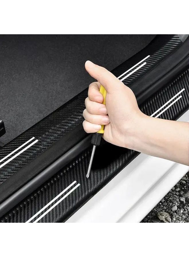 Nissan Altima Door Sill And Rear Trunk Protector 5PCS Carbon Fiber Scratch Guard - Image 5
